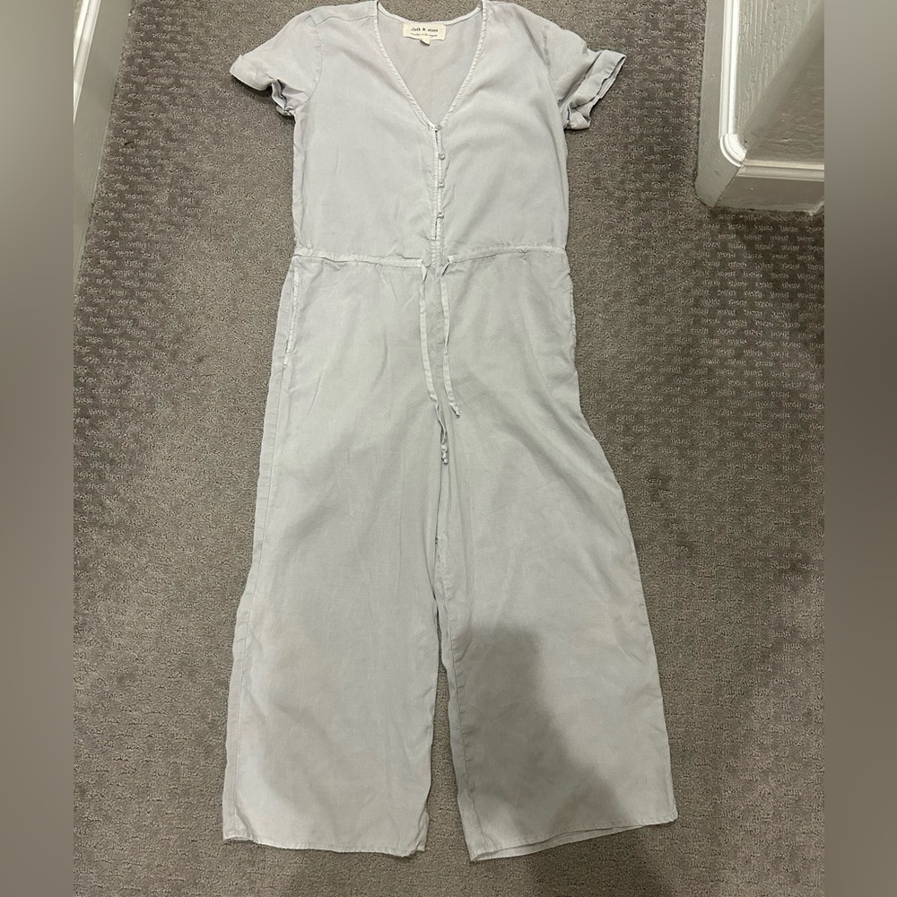 Cloth & Stone Light Gray Jumpsuit